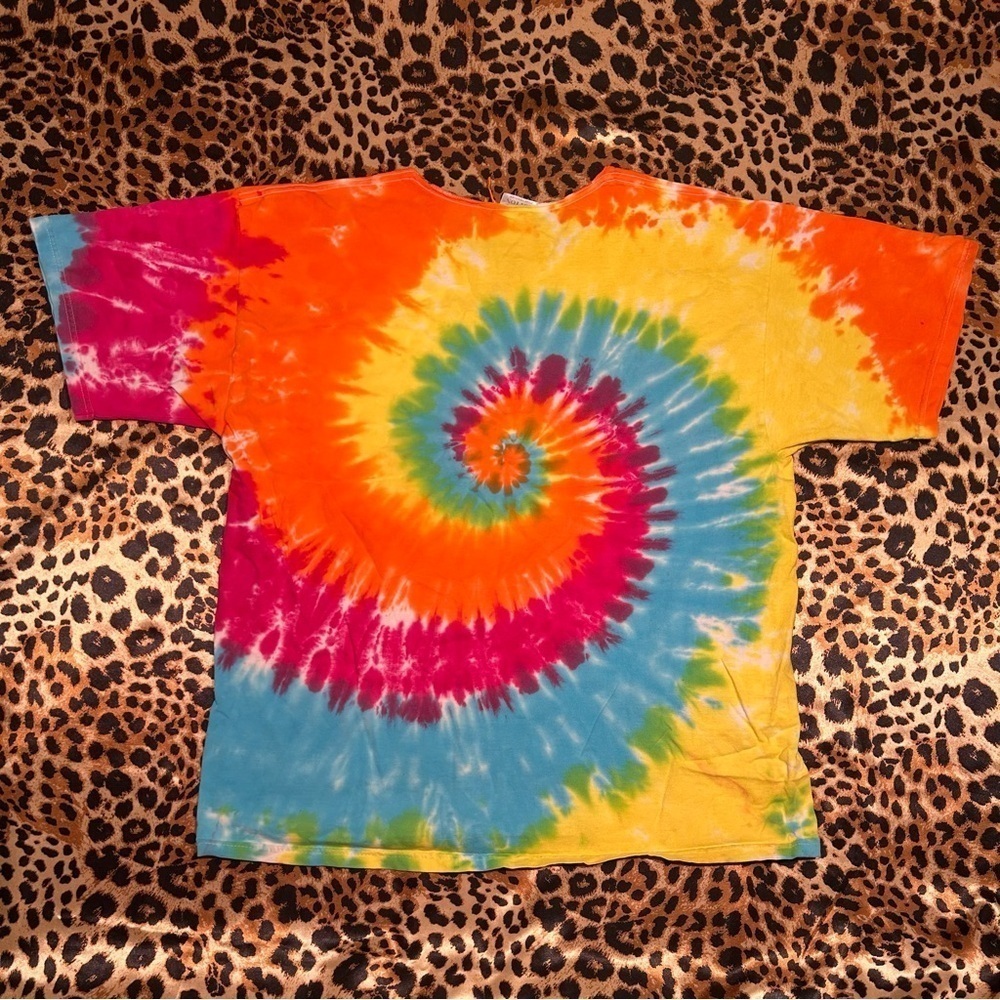 Vintage Miller Lite Tie Dye T Shirt *Cut Neckline* - Picture 7 of 7